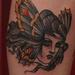 Tattoos - victorian moth lady tattoo - 65748